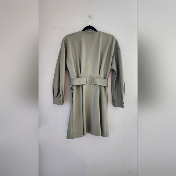 Faux leather button down dress - Picture 2 of 4